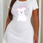 Pink Bow Fluffy Puppy "Cute Doggy" Letter Print Nightdress  (XS-5XL) OMFORT