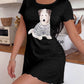 Striped Sweater Wirehaired Terrier Watercolor Nightdress  (XS-5XL) OMFORT