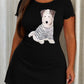Striped Sweater Wirehaired Terrier Watercolor Nightdress  (XS-5XL) OMFORT