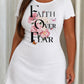 Faith Over Fear Pink Peony Floral Butterfly Print Nightdress (XS-5XL) OMFORT
