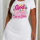 God Is Good All The Time Colorful Daisy Letter Nightdress (XS-5XL) OMFORT