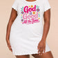God Is Good All The Time Colorful Daisy Letter Nightdress (XS-5XL) OMFORT