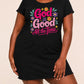 God Is Good All The Time Colorful Daisy Letter Nightdress (XS-5XL) OMFORT
