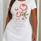 Still Standing God Is Faithful Pink Peony Script Nightdress (XS-5XL) OMFORT