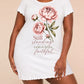 Still Standing God Is Faithful Pink Peony Script Nightdress (XS-5XL) OMFORT