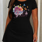 Colorful Flower Butterfly Faith Cursive Print Nightdress (XS-5XL) OMFORT