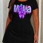Purple Floral Glitter MAMA Bow Print Nightdress (XS-5XL) OMFORT