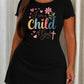 I Am A Child Of God Cross Floral Heart Letter Nightdress (XS-5XL) OMFORT