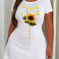 Sunflower Butterfly Faith Cross Script Nightdress (XS-5XL) OMFORT