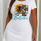 Leopard Cow Print Cross Sunflower Believe Nightdress (XS-5XL) OMFORT
