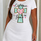 Mint Green Cross Pink Heart God Is Good Print Nightdress (XS-5XL) OMFORT