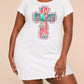 Colorful Glitter Cross MAMA Positive Word Print Nightdress (XS-5XL) OMFORT