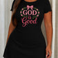 Rose Wreath Bow Embroidery Style God Is Good Nightdress (XS-5XL) OMFORT