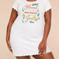 "Blessed Is The Woman Who Walks With God" Leaf Dove Embroidery Nightdress (XS-5XL) OMFORT