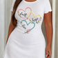 Faith Hope Love Intertwined Color Heart Floral Embroidery Style Nightdress (XS-5XL) OMFORT