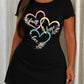 Faith Hope Love Intertwined Color Heart Floral Embroidery Style Nightdress (XS-5XL) OMFORT