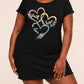 Faith Hope Love Intertwined Color Heart Floral Embroidery Style Nightdress (XS-5XL) OMFORT
