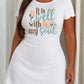 "It Is Well With My Soul" Bird Tulip Script Embroidery Nightdress (XS-5XL) OMFORT