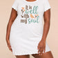 "It Is Well With My Soul" Bird Tulip Script Embroidery Nightdress (XS-5XL) OMFORT