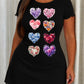 8 Pack Multi Color Floral Heart Watercolor Print Lounge Nightgown (XS-5XL) OMFORT