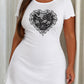 Black Vintage Lace Butterfly Heart Ruffle Sleeve Sleep Dress (XS-5XL) OMFORT