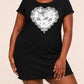 Black Vintage Lace Butterfly Heart Ruffle Sleeve Sleep Dress (XS-5XL) OMFORT