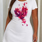 Pink Red Butterfly Heart Floral Art Print Sleep Dress (XS-5XL) OMFORT