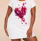 Pink Red Butterfly Heart Floral Art Print Sleep Dress (XS-5XL) OMFORT