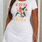 Costa Rica Parrot Tropical Floral Butterfly Print Ruffle Nightdress (XS-5XL) OMFORT