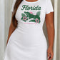 Florida Crocodile Hibiscus Sunshine State Print Loungewear (XS-5XL) OMFORT