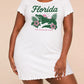 Florida Crocodile Hibiscus Sunshine State Print Loungewear (XS-5XL) OMFORT