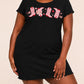 Pink Cowboy Boots Bow Heart Coquette Print Sleep Dress (XS-5XL) OMFORT
