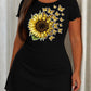 Sunflower Yellow Butterfly Watercolor Print Summer Sleep Dress (XS-5XL) OMFORT