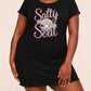 Salty Soul Pastel Shell Pearl Daisy Cartoon Print Nightgown (XS-5XL) OMFORT