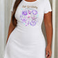Purple Watercolor Seashell Starfish Bubbles Vitality Print Dress (XS-5XL) OMFORT