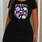 Purple Watercolor Seashell Starfish Bubbles Vitality Print Dress (XS-5XL) OMFORT