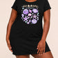 Purple Watercolor Seashell Starfish Bubbles Vitality Print Dress (XS-5XL) OMFORT