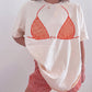 Red Gingham Bikini "Fancy" T-Shirt OMFORT
