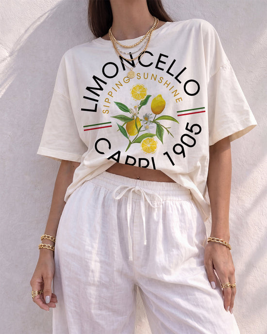 "Limoncello Capri 1905" Italian Lemon T-Shirt OMFORT