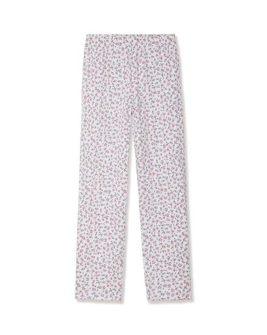 Pointelle Pant in Pink Floral OMFORT