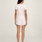 Pointelle T-Shirt in Pink Floral OMFORT