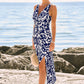 Pearlescent Waves Abstract Midi Dress OMFORT