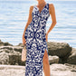Pearlescent Waves Abstract Midi Dress OMFORT