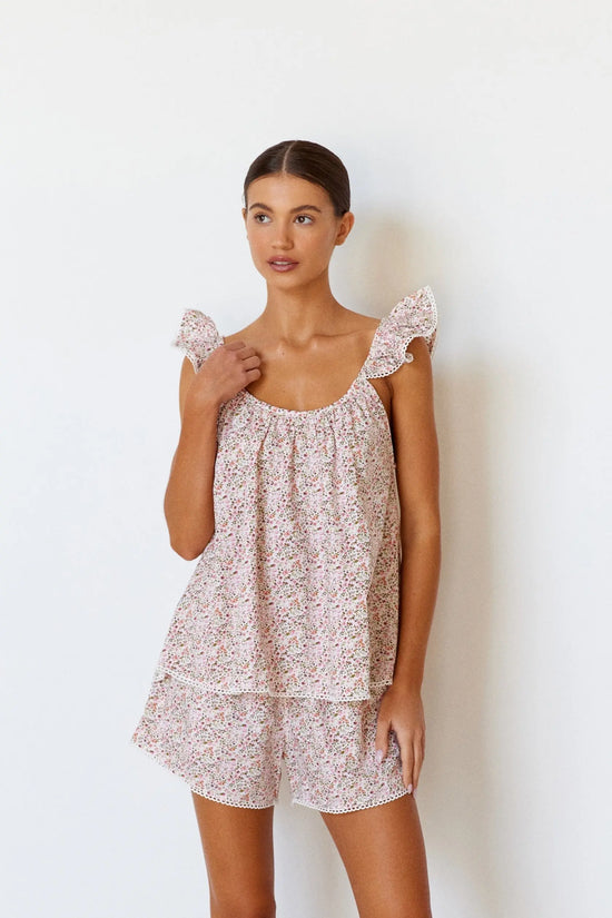Indah Wing Sleep Set - Floret Pink + Trim OMFORT