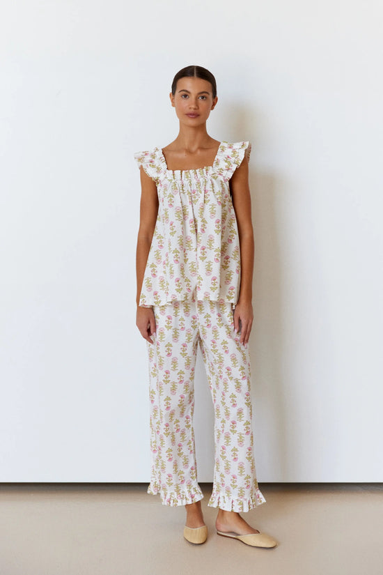 Nicolette Sleep Set - Pants - Lotus Flower OMFORT