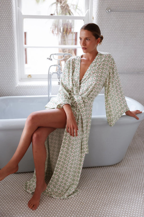 Alice Kimono Robe - Long - ECOVERO - Diamond OMFORT