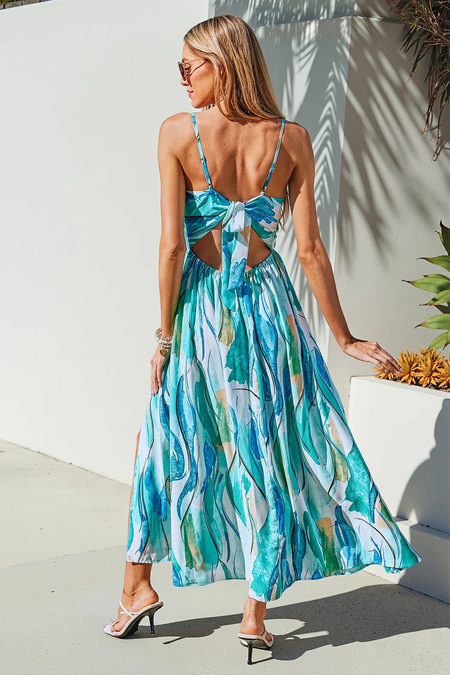 Plus One Abstract Maxi Dress OMFORT