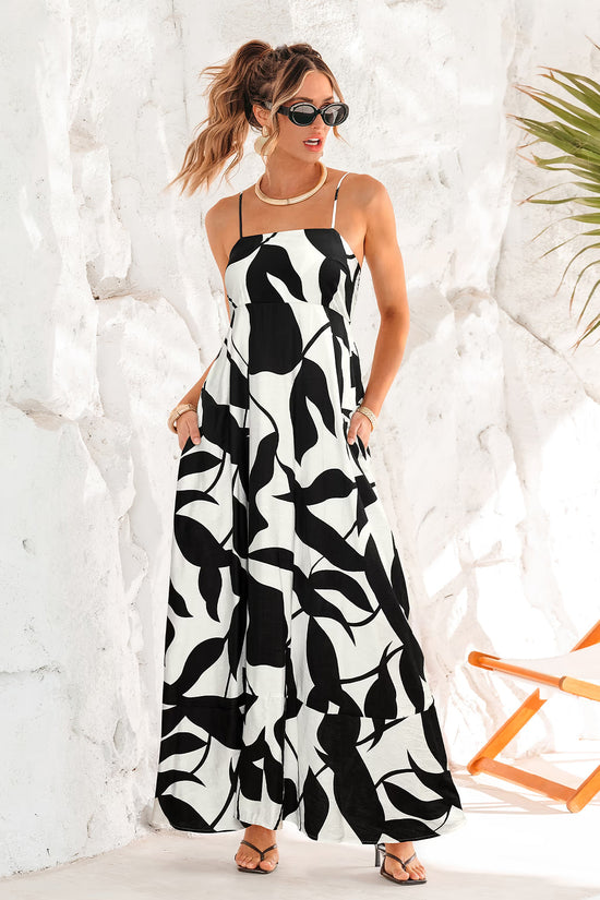 Polished Retreat Tropical Maxi Dress OMFORT