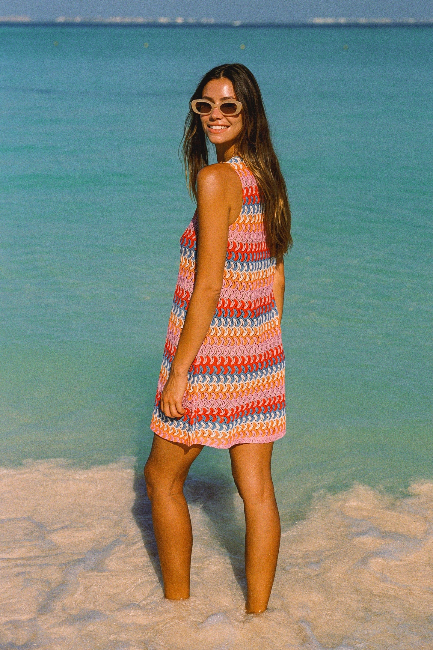 Poolside Mini Dress In Mandala OMFORT