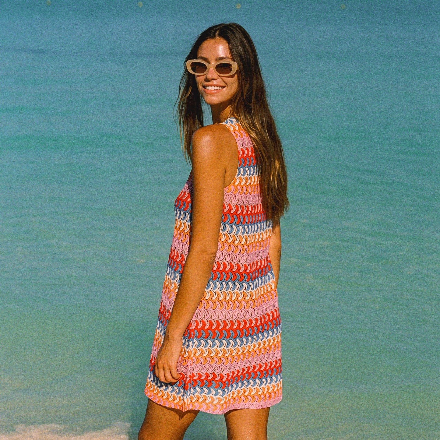 Poolside Mini Dress In Mandala OMFORT